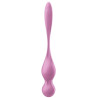 Satisfyer Boules de Geisha Vibrantes Connectées Love Birds 1 9 x 3cm Rose